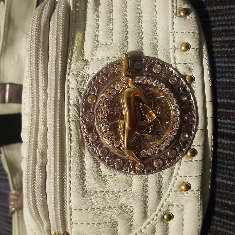 *3 FOR $15* FORD MUSTANG Mint Green Vegan Faux Leather Belt Bag Fanny Pack Bling